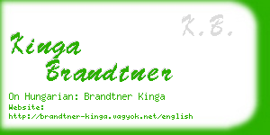 kinga brandtner business card